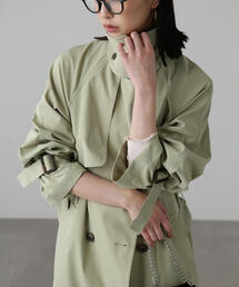 FREE'S MART | 【低身長サイズ/Sシリーズ】ポリエステルギャバスタンドカラートレンチコート(トレンチコート)