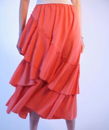 ◇ボリュームデザインプリーツティアードスカート