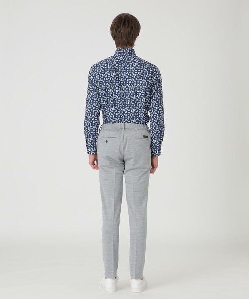 BLACK LABEL CRESTBRIDGE(ブラックレーベル・クレストブリッジ)の「コットンラミーブレンドジャージートラウザーズ(スラックス・メンズ・ライトグレー/ネイビー・M/S/L/XL)」の5枚目の写真