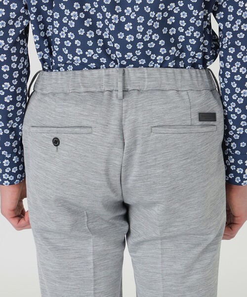 BLACK LABEL CRESTBRIDGE(ブラックレーベル・クレストブリッジ)の「コットンラミーブレンドジャージートラウザーズ(スラックス・メンズ・ライトグレー/ネイビー・M/S/L/XL)」の7枚目の写真