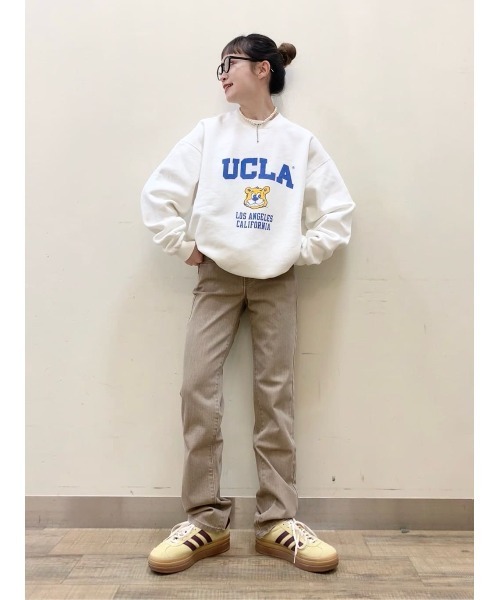 SOMETHING（サムシング）の「【SOMETHING】「ELSA」スタンダードストレートパンツ（デニムパンツ・レディース・ベージュ・26inch/27inch/28inch/29inch/30inch/25inch）」の13枚目の写真