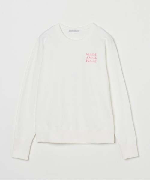 HELIOPOLE(エリオポール)の「LOGO SWEAT SHIRT(Tシャツ/カットソー・レディース・ホワイト/パープル/グレー・38)」の1枚目の写真