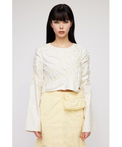 LAGUA GEM（ラグアジェム）の「RONDOM SHIRRING トップス（Tシャツ