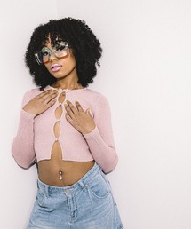 ANNA SUI NYC グリッターニットカーディガン