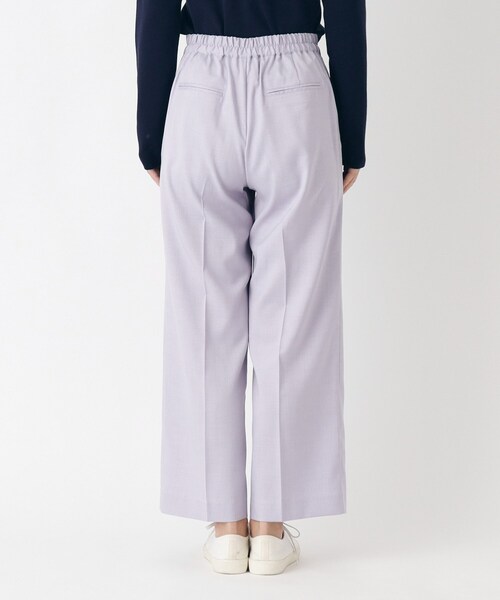 LAURA ASHLEY(ローラアシュレイ)の「【洗える/ウエストゴム/リネンライク素材】ワイドパンツ(その他パンツ・レディース・パープル/ブラック/オフホワイト・38)」の18枚目の写真