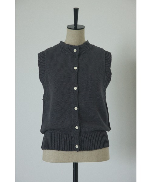 BLACKby moussy ニットベスト BLACK BY MOUSSY（ブラックバイマウジー）の「border knit vest