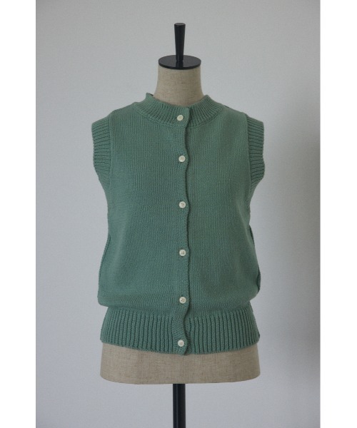 BLACK BY MOUSSY(ブラックバイマウジー)の「front button vest(フロントボタンベスト)(ベスト・レディース・ライトグリーン/オフホワイト/チャコールグレー・FREE)」の18枚目の写真
