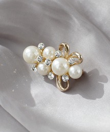 ANEMONE（アネモネ）の「パール×ビジューミニブローチ（ブローチ/コサージュ）」