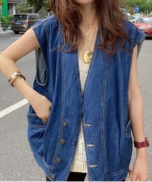 N.s（エヌドットエス）の「ビックポケットデニムベスト（ベスト）」