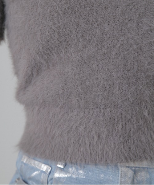 FREE'S MART（フリーズマート）の「◆シャギー半袖ニット（ニット/セーター・レディース・ベージュ/イエロー/ホワイト・FREE）」の18枚目の写真