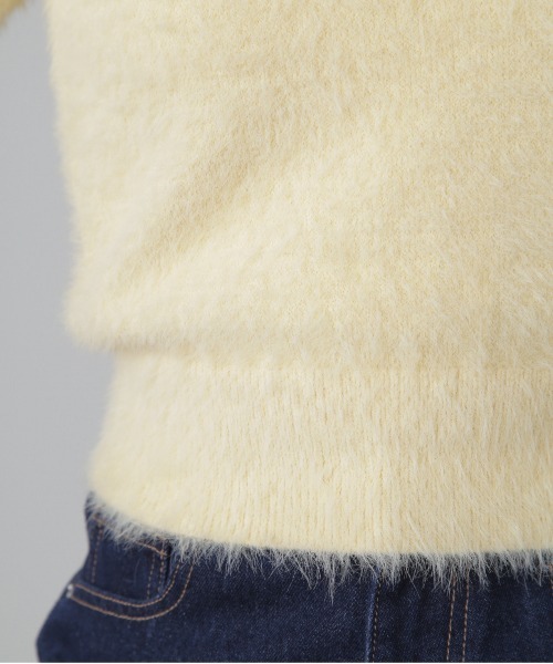 FREE'S MART（フリーズマート）の「◆シャギー半袖ニット（ニット/セーター・レディース・ベージュ/イエロー/ホワイト・FREE）」の20枚目の写真