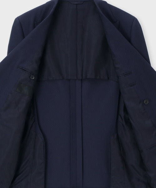 LANVIN collection(ランバン コレクション)の「DAMIER PATTERN BLAZER【ダミエパターンブレザー】(テーラードジャケット・メンズ・ネイビー・50/48)」の4枚目の写真