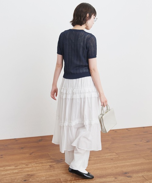 fig London - figlondon アトリエドゥサボン シェットランドニットカーディガン fig London - fig London シェットランド リボン カーディガン