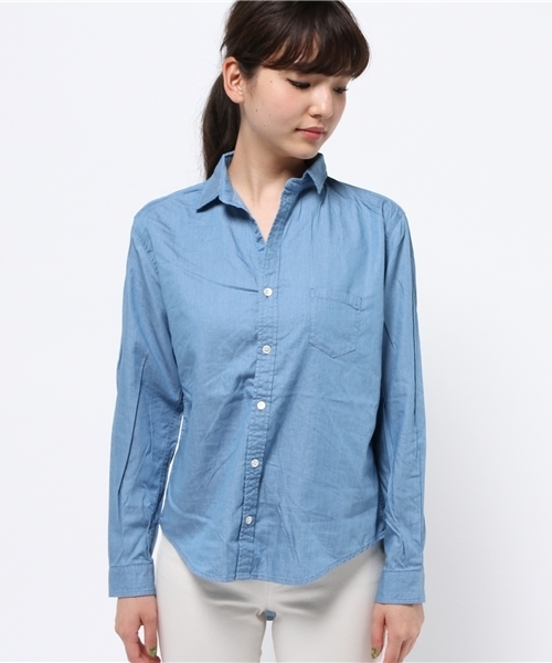 LIVI it（リヴィ イット）の「【LIVI it】Ｂｉｇデニムシャツ（シャツ/ブラウス・レディース・インディゴブルー/ブルー・LARGE/MEDIUM）」の3枚目の写真