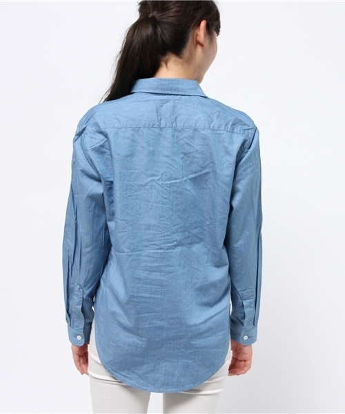 LIVI it（リヴィ イット）の「【LIVI it】Ｂｉｇデニムシャツ（シャツ/ブラウス・レディース・インディゴブルー/ブルー・LARGE/MEDIUM）」の5枚目の写真