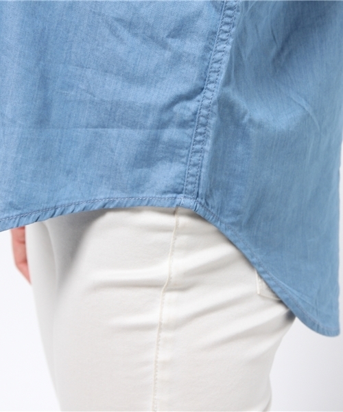LIVI it（リヴィ イット）の「【LIVI it】Ｂｉｇデニムシャツ（シャツ/ブラウス・レディース・インディゴブルー/ブルー・LARGE/MEDIUM）」の9枚目の写真
