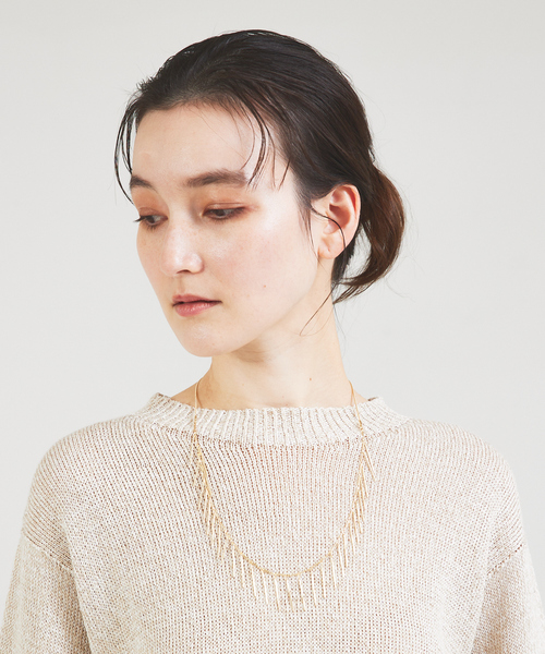 qualite（カリテ）の「フリンジチェーンネックレス（ネックレス・レディース・シルバー/ゴールド・フリー）」の11枚目の写真