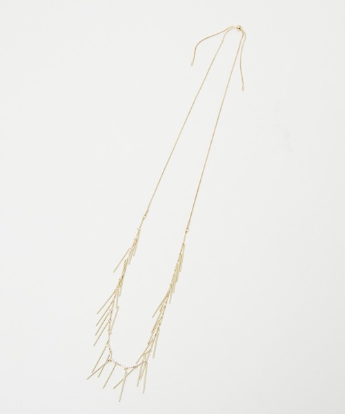 qualite（カリテ）の「フリンジチェーンネックレス（ネックレス・レディース・シルバー/ゴールド・フリー）」の8枚目の写真