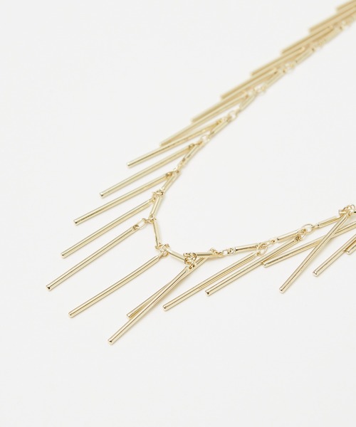 qualite（カリテ）の「フリンジチェーンネックレス（ネックレス・レディース・シルバー/ゴールド・フリー）」の9枚目の写真