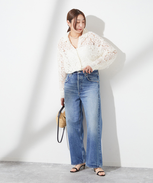 ジャーナルスタンダードレサージュ　BROCHE レースシャツ journal standard L'essage（ジャーナルスタンダードレサージュ