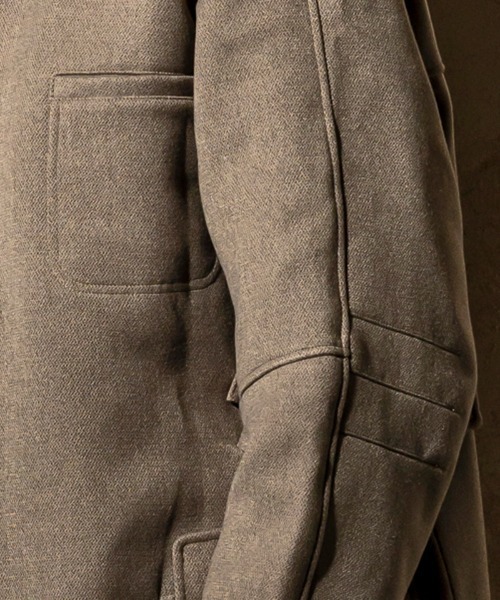 C DIEM（カルペディエム）の「mj9843- Old Workers Coat ステンカラーコート（ステンカラーコート・メンズ・ブラック/カーキ・S/M/L/XL）」の8枚目の写真