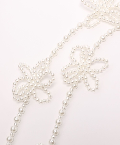 Me%（ミィパーセント）の「【ストラップシート付き】オハナビーズモバイルショルダーストラップ 109516（スマホグッズ・レディース・グレー/アイボリー/クリア・FREE）」の12枚目の写真