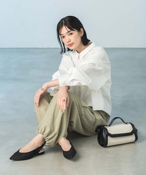 Gready Brilliant（グレディブリリアン）の「キャンバスロールバッグ（ハンドバッグ・レディース・ブラック/キャメル・FREE）」の8枚目の写真