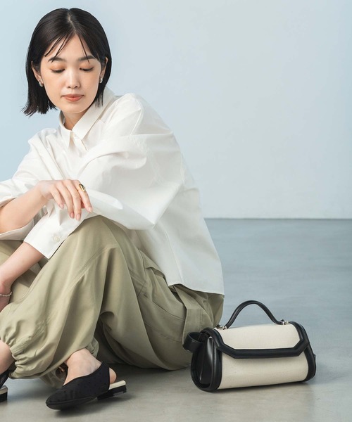 Gready Brilliant（グレディブリリアン）の「キャンバスロールバッグ（ハンドバッグ・レディース・ブラック/キャメル・FREE）」の9枚目の写真