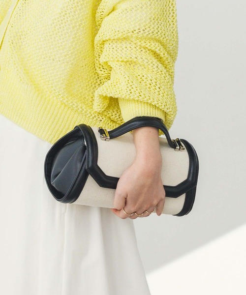 Gready Brilliant（グレディブリリアン）の「キャンバスロールバッグ（ハンドバッグ・レディース・ブラック/キャメル・FREE）」の14枚目の写真