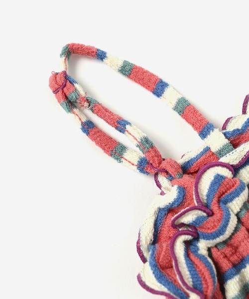 HOGAN RANCH WEAR（ホーガンランチウエア）の「パイルボーダーキャミトップス（kids/XS～L）（キャミソール・キッズ・ピンク/グリーン・XS/S/M/L）」の9枚目の写真