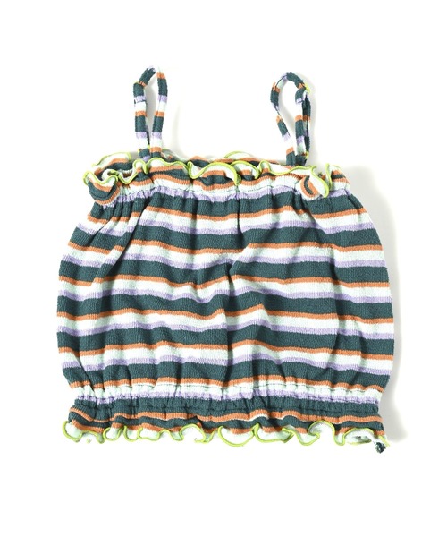 HOGAN RANCH WEAR（ホーガンランチウエア）の「パイルボーダーキャミトップス（kids/XS～L）（キャミソール・キッズ・ピンク/グリーン・XS/S/M/L）」の13枚目の写真