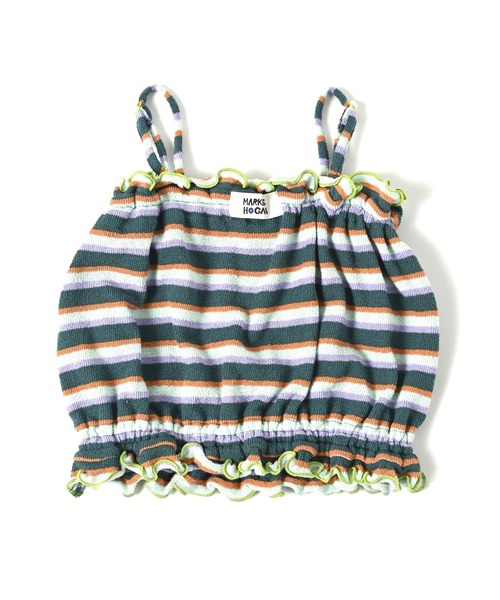 HOGAN RANCH WEAR（ホーガンランチウエア）の「パイルボーダーキャミトップス（kids/XS～L）（キャミソール・キッズ・ピンク/グリーン・XS/S/M/L）」の14枚目の写真