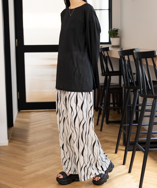 LEPSIM（レプシィム）の「ドライシアープルオーバー　992111（Tシャツ/カットソー・レディース・サンドベージュ/チャコールグレー/オフホワイト・FREE）」の22枚目の写真