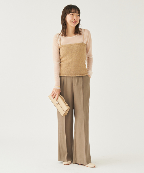 plage（プラージュ）の「《追加》washable linen混 ハイウエスト