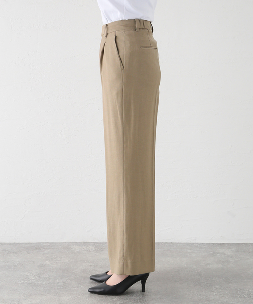 plage(プラージュ)の「《追加》washable linen混 ハイウエストパンツ(スラックス・レディース・ブラック/オレンジ系その他/ホワイト/ウッド・34/36/38/40)」の15枚目の写真