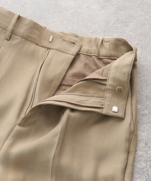 plage(プラージュ)の「《追加》washable linen混 ハイウエストパンツ(スラックス・レディース・ブラック/オレンジ系その他/ホワイト/ウッド・34/36/38/40)」の22枚目の写真