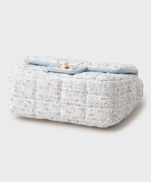 OPAQUE.CLIP（オペークドットクリップ）の「◆【2WAY】スクエアキルティングチェーンショルダーバッグ（ショルダーバッグ・レディース・ブラック系1/アイボリー/ブラック・00）」の8枚目の写真