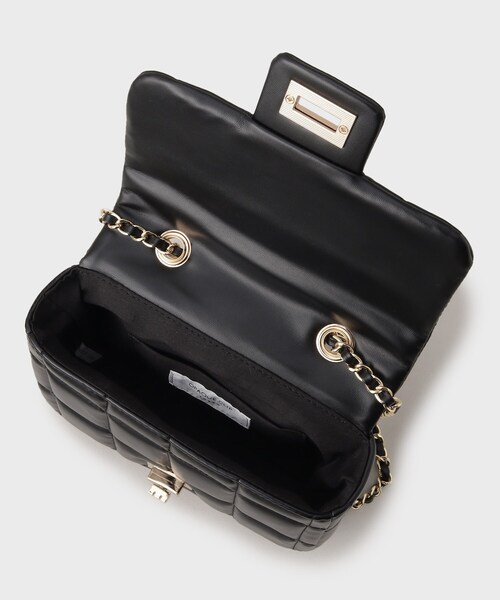 OPAQUE.CLIP（オペークドットクリップ）の「◆【2WAY】スクエアキルティングチェーンショルダーバッグ（ショルダーバッグ・レディース・ブラック系1/アイボリー/ブラック・00）」の10枚目の写真