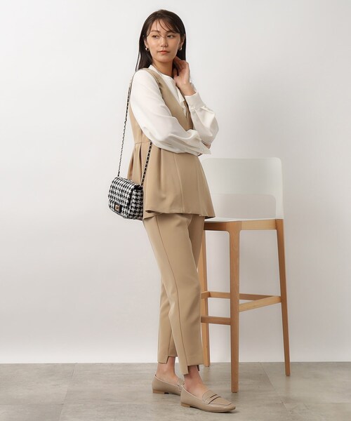 OPAQUE.CLIP（オペークドットクリップ）の「◆【2WAY】スクエアキルティングチェーンショルダーバッグ（ショルダーバッグ・レディース・ブラック系1/アイボリー/ブラック・00）」の18枚目の写真