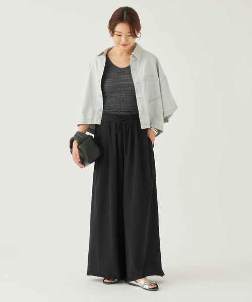 セール】SWEAT WIDE TUCK パンツ（スウェットパンツ）｜Plage