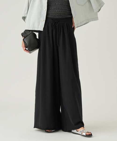 SWEAT WIDE TUCK パンツ（スウェットパンツ）｜Plage