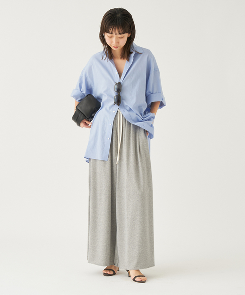 plage スウェットワイドタックパンツ セール】SWEAT WIDE TUCK パンツ（スウェットパンツ）｜Plage