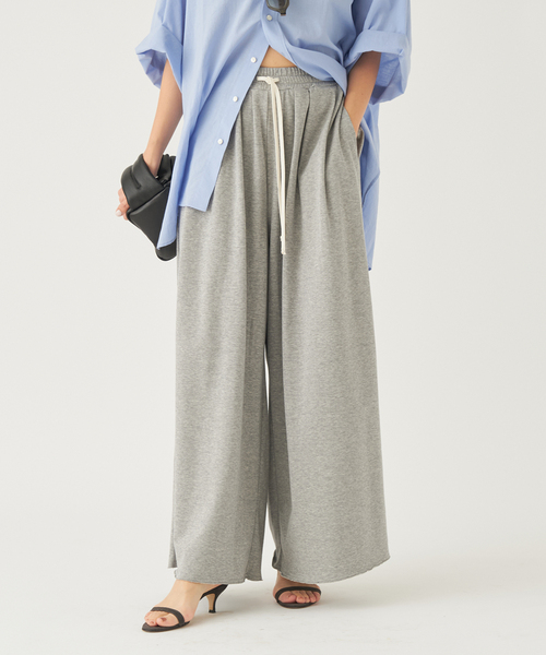 plage スウェットワイドタックパンツ セール】SWEAT WIDE TUCK パンツ（スウェットパンツ）｜Plage