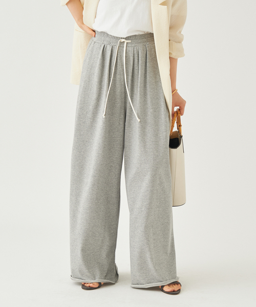 セール】SWEAT WIDE TUCK パンツ（スウェットパンツ）｜Plage
