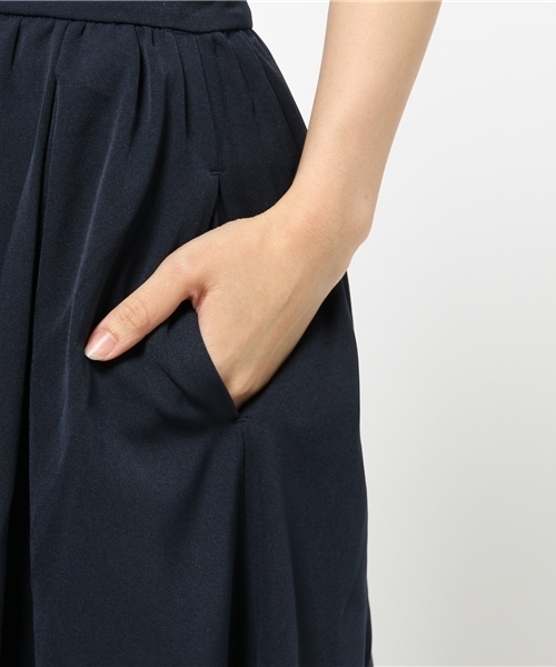 koe（コエ）の「ボリュームタックミモレ丈スカート（スカート・レディース・ブラック/ワインレッド/ライトブルー/ネイビー・SMALL/MEDIUM/LARGE）」の11枚目の写真