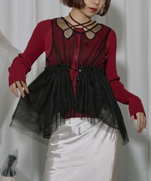 Ezick ANNONIM | Back band チュールギャザードロストベスト(ベスト)