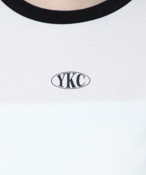 YOUTHKREW（ユースクルー）の「YOUTHKREW／スリムクロップＴ  2122438（Tシャツ/カットソー・レディース・ブラック/ホワイト・FREE）」の7枚目の写真