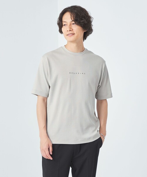 green label relaxing(グリーンレーベルリラクシング)の「RELAXiNG ポンチ クルーネック Tシャツ(Tシャツ/カットソー・メンズ・ブラック/ライトブルー/ライトグレー/ホワイト・XL/M/L/S)」の4枚目の写真