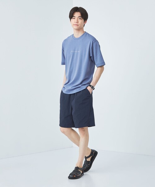 green label relaxing(グリーンレーベルリラクシング)の「RELAXiNG ポンチ クルーネック Tシャツ(Tシャツ/カットソー・メンズ・ブラック/ライトブルー/ライトグレー/ホワイト・XL/M/L/S)」の5枚目の写真