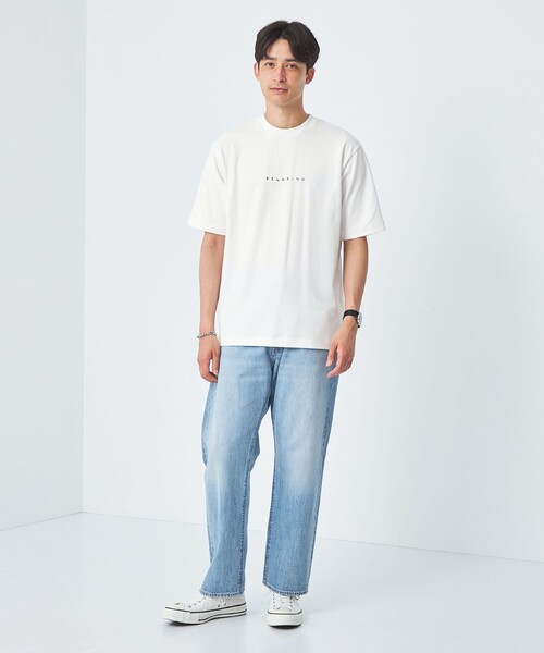green label relaxing(グリーンレーベルリラクシング)の「RELAXiNG ポンチ クルーネック Tシャツ(Tシャツ/カットソー・メンズ・ブラック/ライトブルー/ライトグレー/ホワイト・XL/M/L/S)」の6枚目の写真